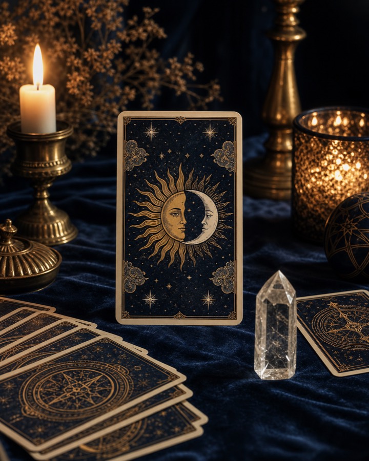 Tarot cards arranged for a private reading